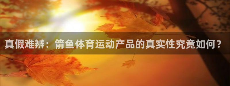 vsport体育官网下载平台注册：真假难辨：箭鱼体育运动产品