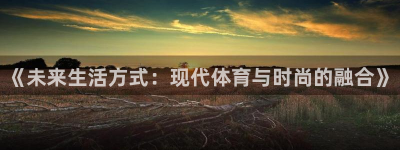  VSport体育平台-胜利因您更精彩：《未来生活方式：现代体